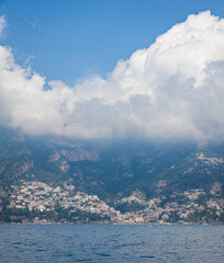Fototapeta premium Die Stadt Positano an der Amalfi-Küste