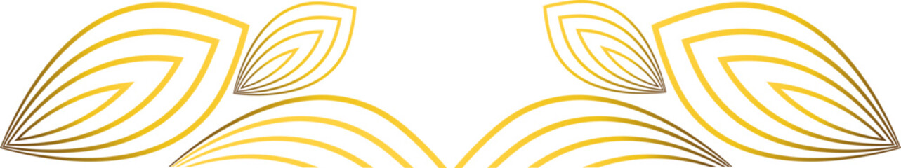 golden floral decoration