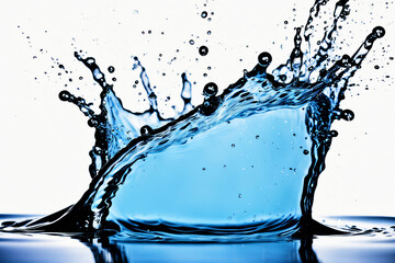 Background Wasserwellen und Wasserpritzer copy space