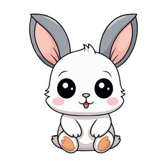 Adorable Kawaii Animal Stickers: Transparent SVG, Cute Nursery Decor Clip Art for Children's Room and Crafts