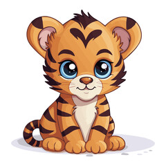 Adorable Kawaii Animal Stickers: Transparent SVG, Cute Nursery Decor Clip Art for Children's Room and Crafts