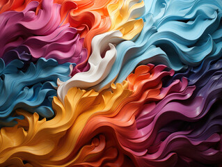 Obraz premium Vibrant colors create a multicolored abstract background.