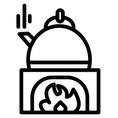 Obraz premium teapot line icon