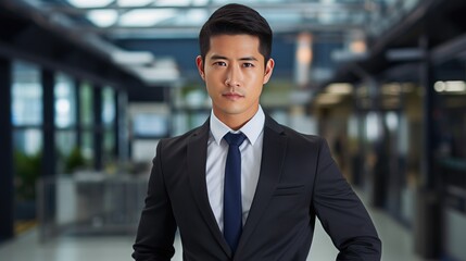 Portrait of a young Asian businessman 