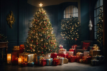 Weihnachten - Geschenke - Christbaum with