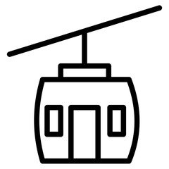 cable car line icon