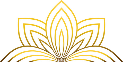 luxury golden flower petal