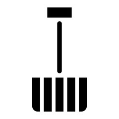 shovel glyph icon