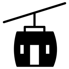 Fototapeta premium cable car dualtone