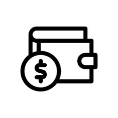 wallet line icon