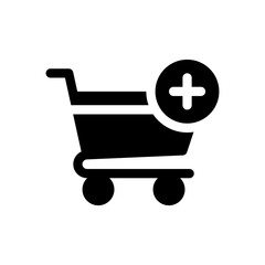 add to cart glyph icon