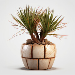 Yucca plant Studio Shot Isolated on Clear Background, Generative AI