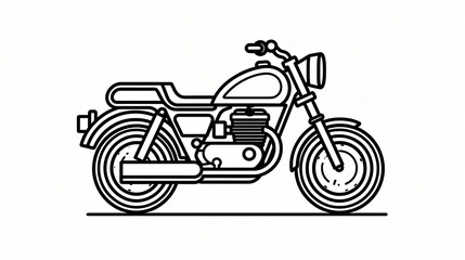 Line icon motorcycle