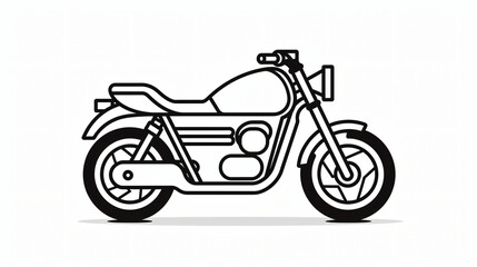 Line icon motorcycle