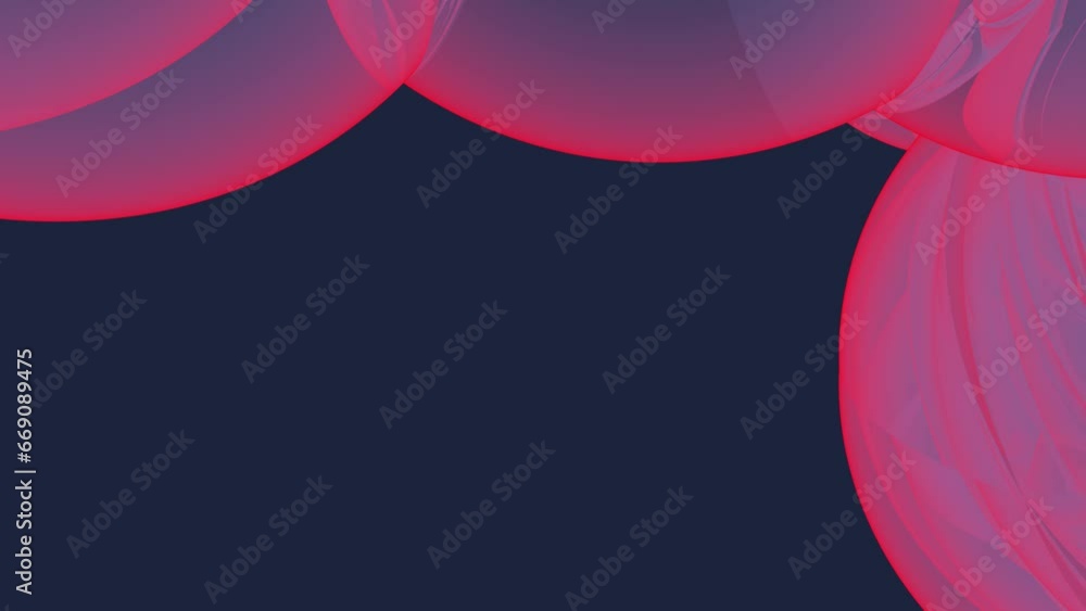 Poster a short intro background made of floating bubbles. rendering animation.