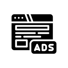 ads glyph icon