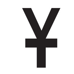 Fototapeta premium Chinese yuan currency icon