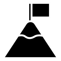 mountain glyph icon