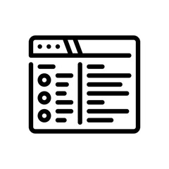 Fototapeta premium chat line icon