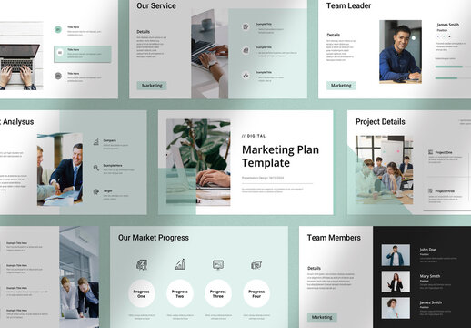 Digital Marketing Plan Presentation Template