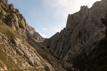 Sunlight on mountains