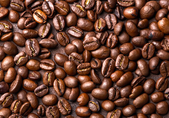 Fototapeta premium Close up Roasted Coffee beans