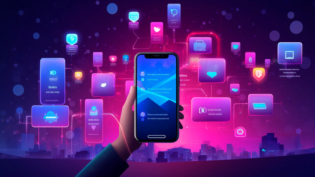 using a smartphone for typing in the context of chat rooms and social networks . Generative AI