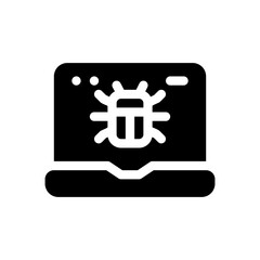 virus glyph icon