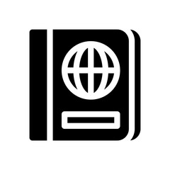 passport glyph icon