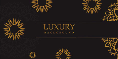 Luxury Mandala Background with Golden Arabesque Pattern - Eastern Style Decorative Mandala