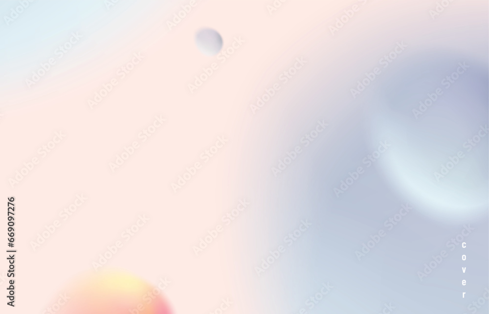 Poster abstract gradient vector background. minimal pattern banner with 3d