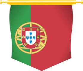 Portugal Flag Abstract Shape