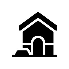 Dog house glyph icon
