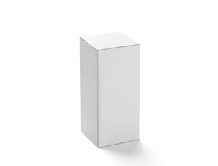 Close up view blank white paper box suitable for your mock up materials.