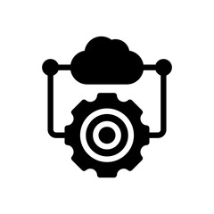 cloud glyph icon