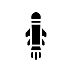 missile glyph icon
