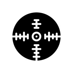 Obraz premium scope glyph icon