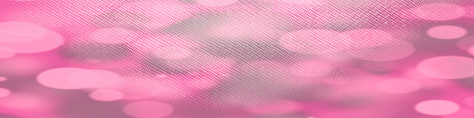Pink panorama bokeh background for seasonal and holidays event with copy space, Best suitable for online Ads, poster, banner, sale, celebrations and various design works
