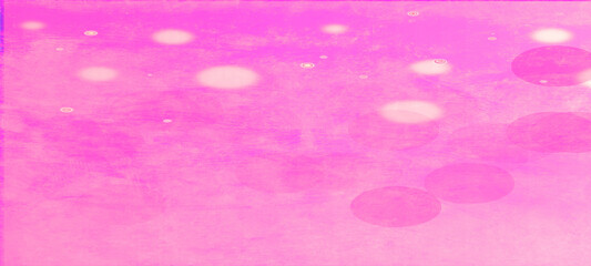 Pink bokeh widescreen background for seasonal and holidays event with copy space, Best suitable for online Ads, poster, banner, sale, celebrations and various design works