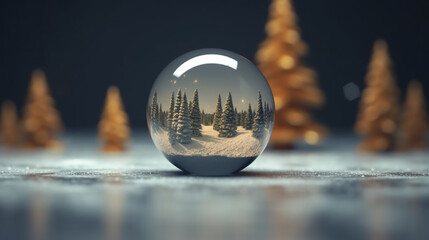 Winter seasonal Merry Christmas and happy new year background wallpaper, template, banner, poster, holiday design, beautiful christmas ball sphere christmas tree ornament.