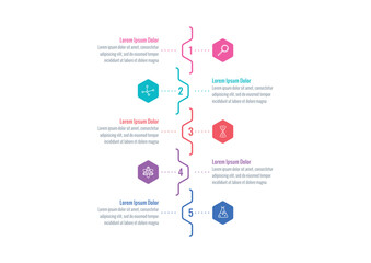 business infographic template. Business, internet, web, annual report, book, magazine infographic template. five option informational templates