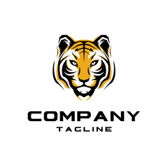 tiger head logo vector