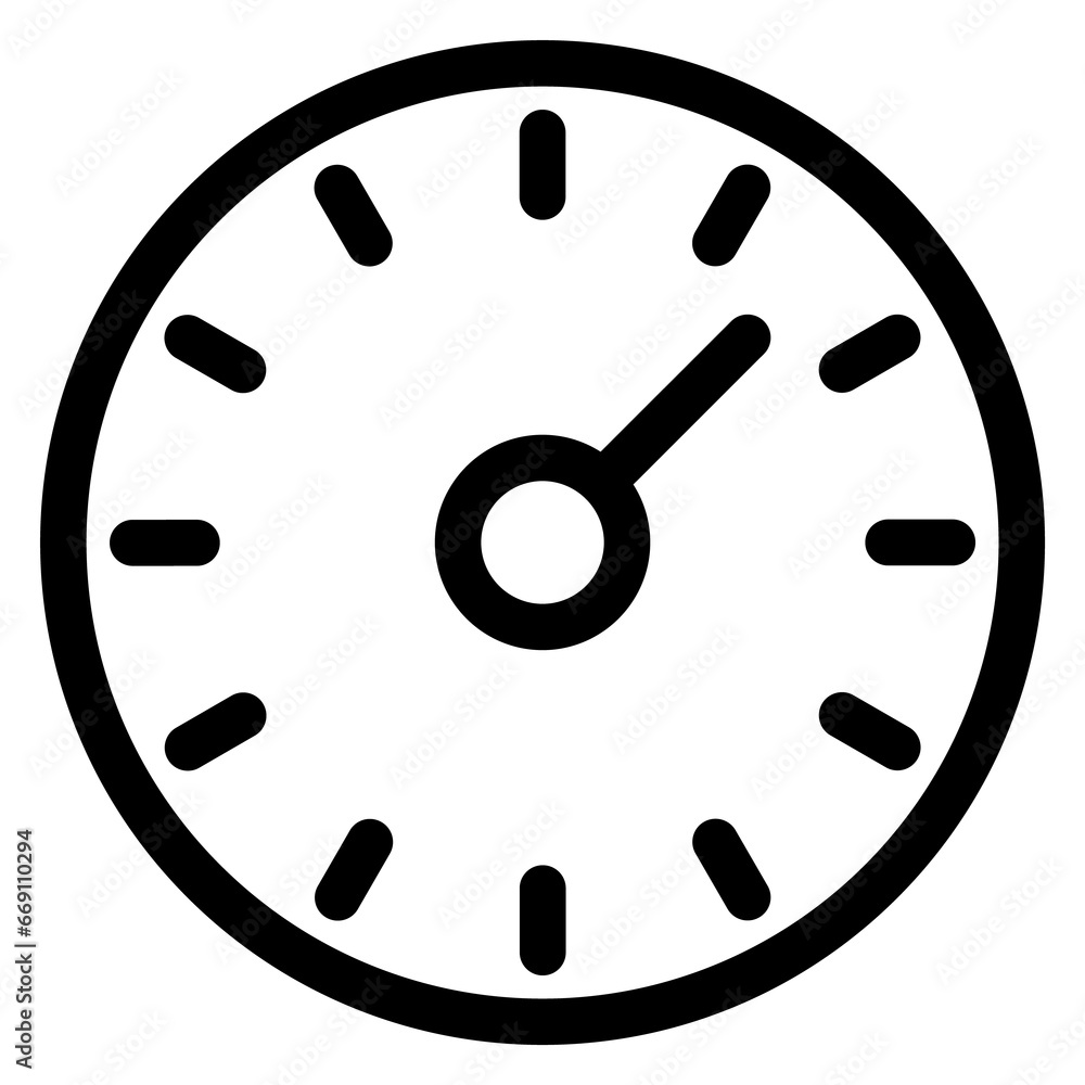 Poster gauge linear icon. round measurement indicator symbol