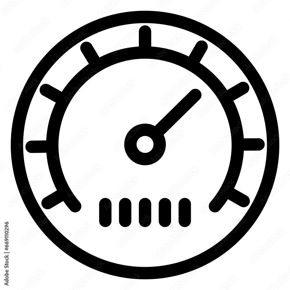 Poster round indicator icon. control panel measurement symbol