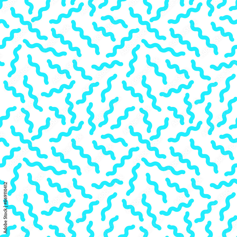 Poster wavy lines seamless pattern. dynamic color texture