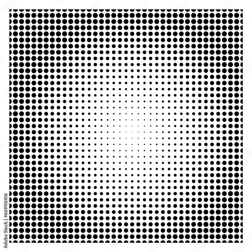 Poster round dot pattern. light effect. halftone style