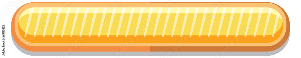 Poster cartoon progress bar. game ui design element