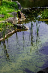The Korean traditional beautiful garden.
