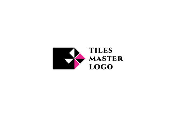Template logo design solution for tiles master, construction master, building master, interior design studio