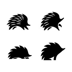 Hedgehog Logo icon design illustration